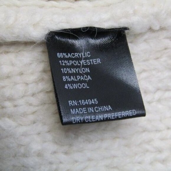 NEW TOCCIN Cardigan Vanilla Beige Size XS Short Popcorn Button Up Waist Tie - Picture 8 of 9